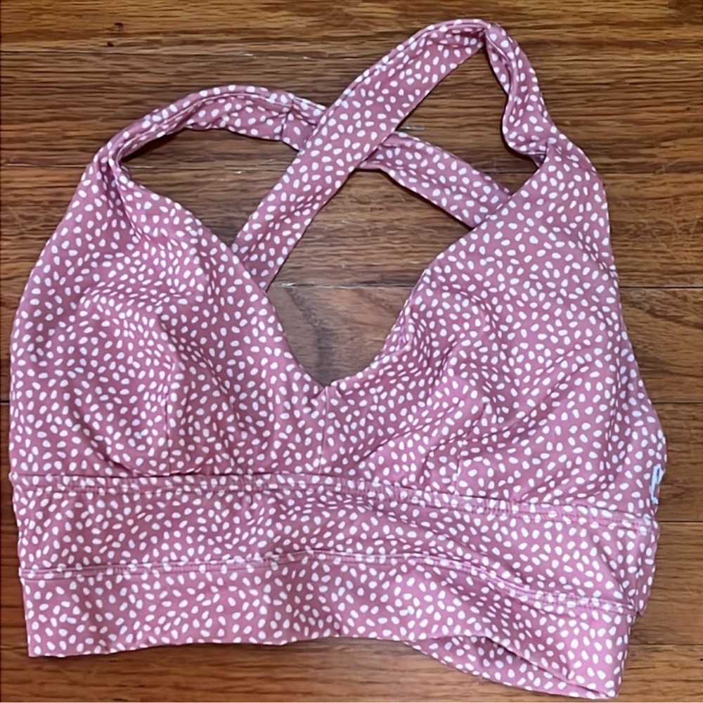 BuffBunny Pink Salt Bossy Print Bra in Size S